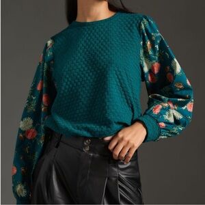 Anthropologie Porridge Textured Sweatshirt size M